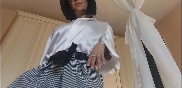 the beautiful secretary gets up her skirt. Maybe he wants a salary increase